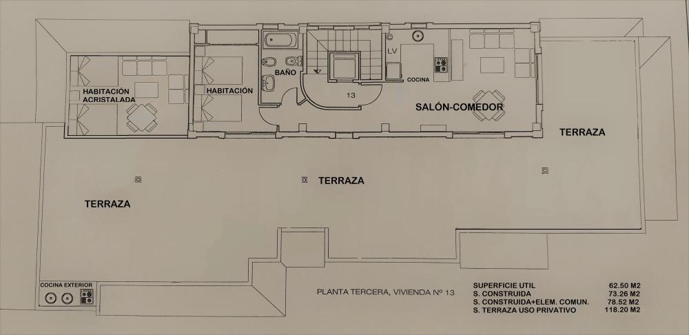  à vendre penthouse El Dosel Ribera Baixa 66