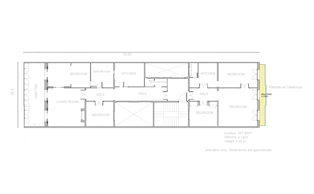  à vendre appartement Eixample-Dreta De L'eixample 08007 Barcelonès 60