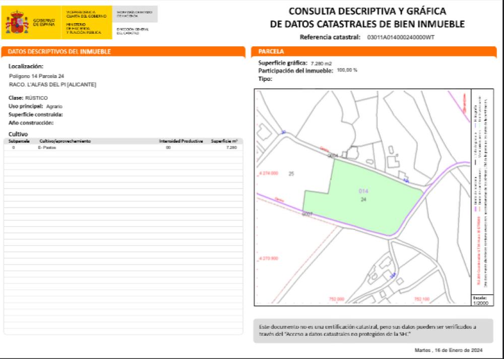  à vendre maison de campagne Alfaz Del Pi Marina Baixa 1