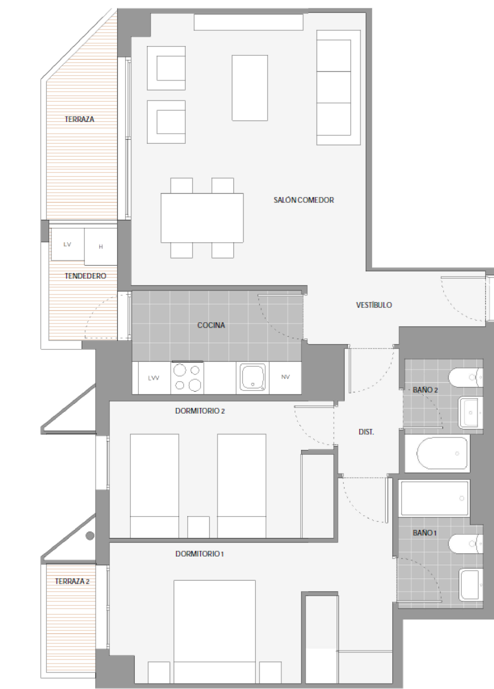  à vendre appartement Quatre Carreres Malilla Valence 30