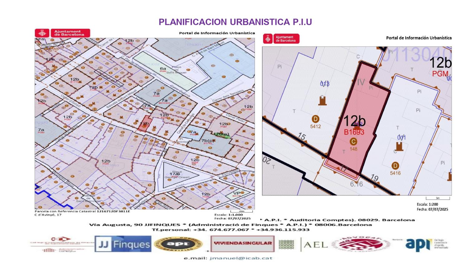  à vendre batiment Ciutat Vella-Gòtic Barcelonès 8