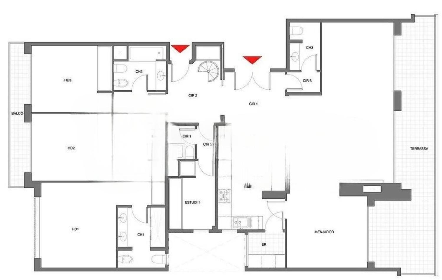  à vendre penthouse Les Corts-Pedralbes Barcelonès 8